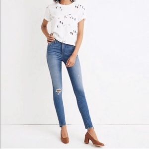Madewell 10" High-Rise Skinny Jeans: Drop Step-Hem Edition 24?